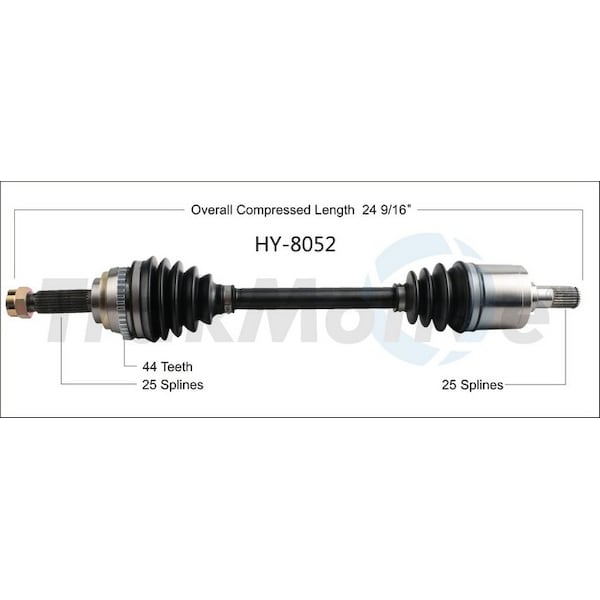 Surtrack Axle Cv Axle Shaft, Hy-8052 HY-8052 - main